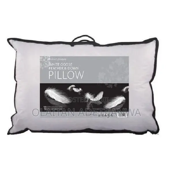 Hypoallergenic White Goose Down N Feather Soft Sleeping Pillow
