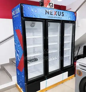 High Quality Commercial 3-Door Vertical Display Showcase Fridge