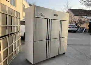 High Quality Commercial 6-Door Stainless Steel Upright Kitchen Chiller