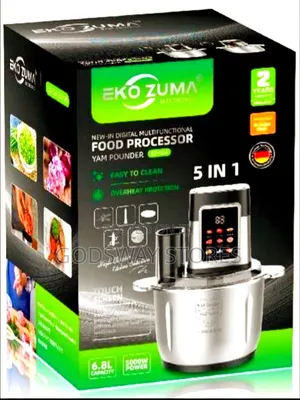 EKO ZUMA 6.8L 5-in-1 Food Processor - Yam Pounder