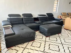 Classic L Shape Leather Sofa