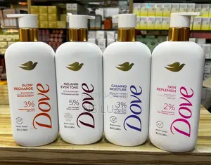 Dove Exfoliating Melanin Even Skin Serum Body Wash by 3pcs