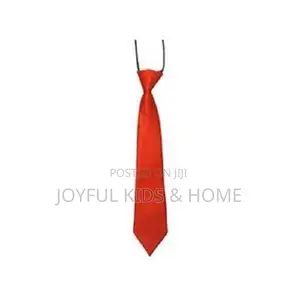 Kids Necktie, One Size Elasticated Satin Plain Colored