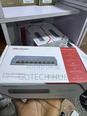 Hikvision 8 Port 10/100m Unmanaged POE Switch DS-3E0109P-E/M(B)