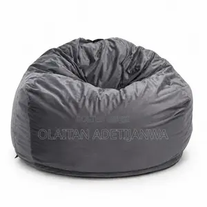 Washable Grey Beanbag Sofa Office Home