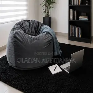 Washable Grey Beanbag Sofa Office Home