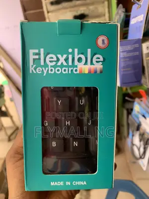 Rollable, Flexible Silicone Keyboard.