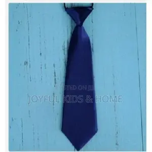 Kids Necktie, One Size Elasticated Satin Plain Colored