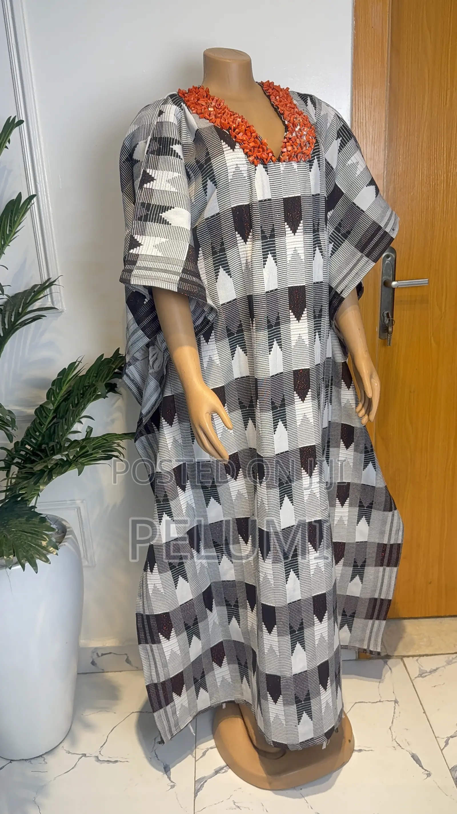 Akwete Beaded Kaftan