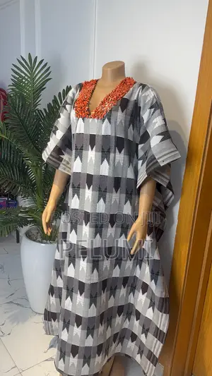 Akwete Beaded Kaftan