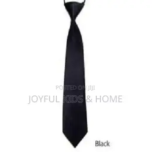Kids Necktie, One Size Elasticated Satin Plain Colored