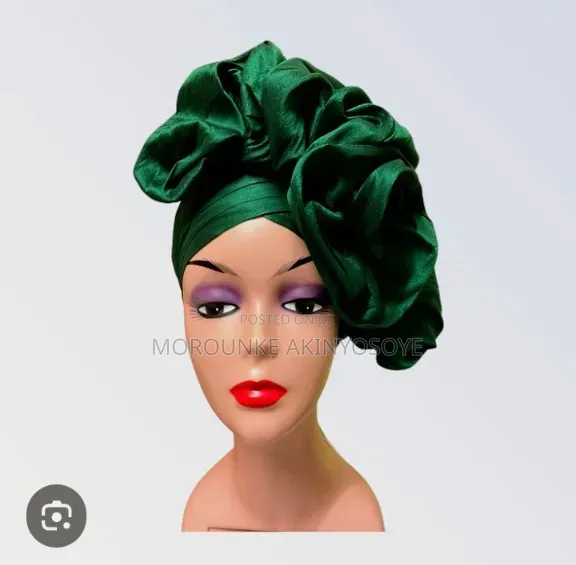 Olive Green Satin/Silk Wrap