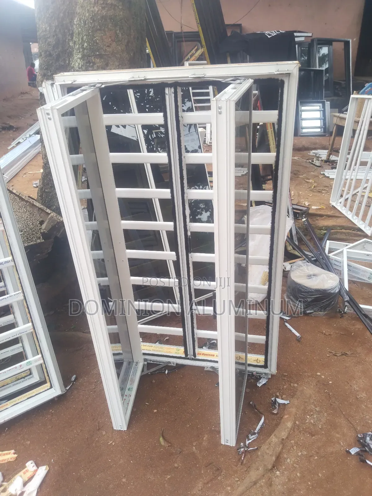 White Framless Windows