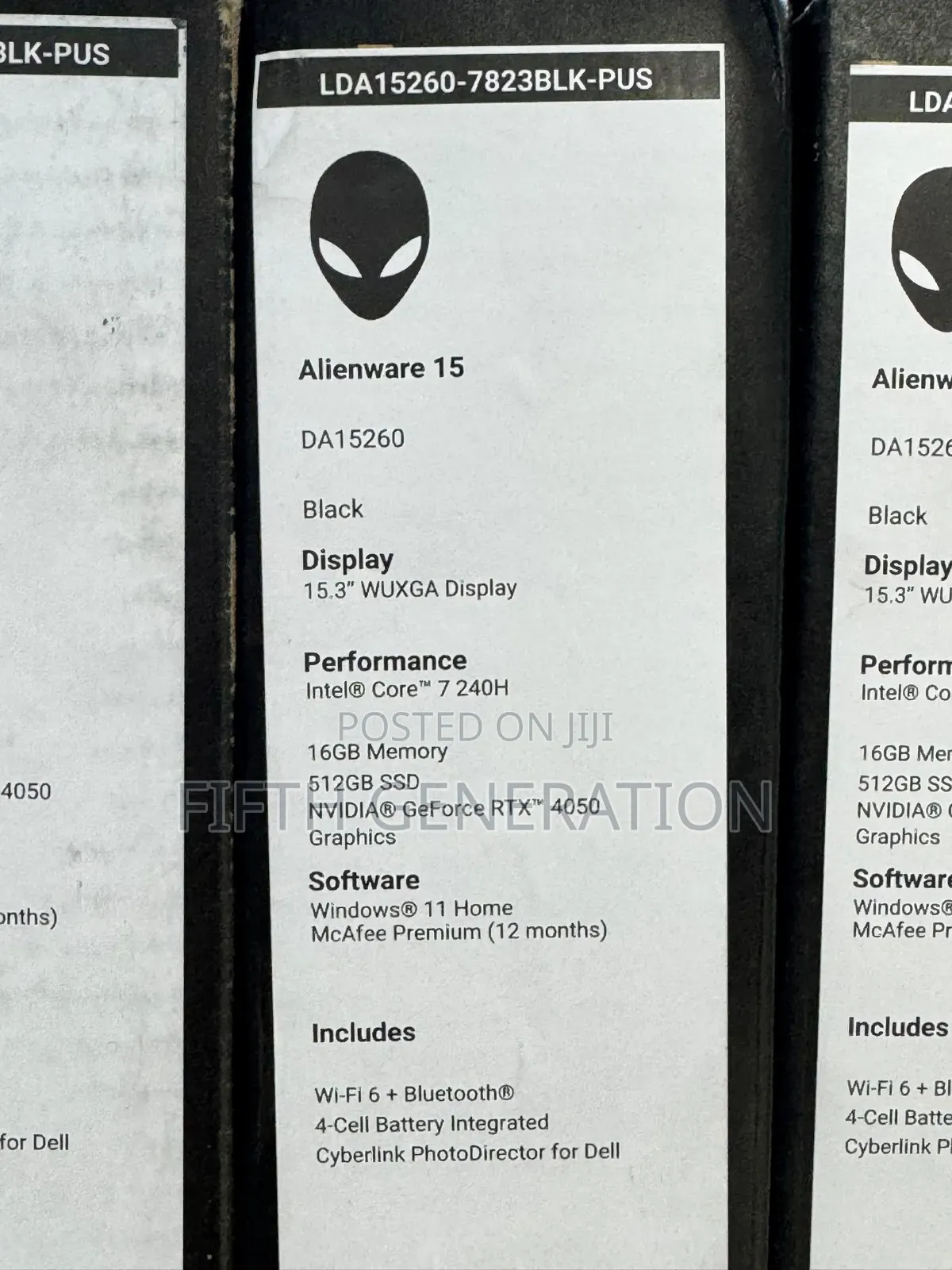 New Laptop Alienware 15 16GB Intel Core 7 SSD 512GB
