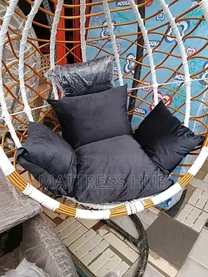 Hanging Swing With Gray Cushion