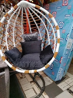 Hanging Swing With Gray Cushion