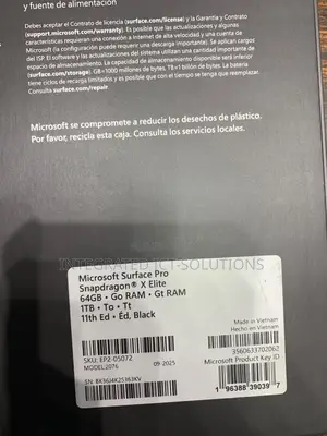 New Microsoft Surface Pro 1 TB Black