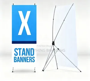 X Banner Stand Only – Easy to Use Display Frame for Adverts