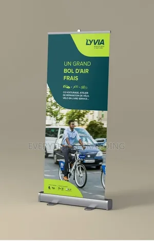 Retractable Pull-Up Banner Stand + Print 5x7ft | Exhibition Display