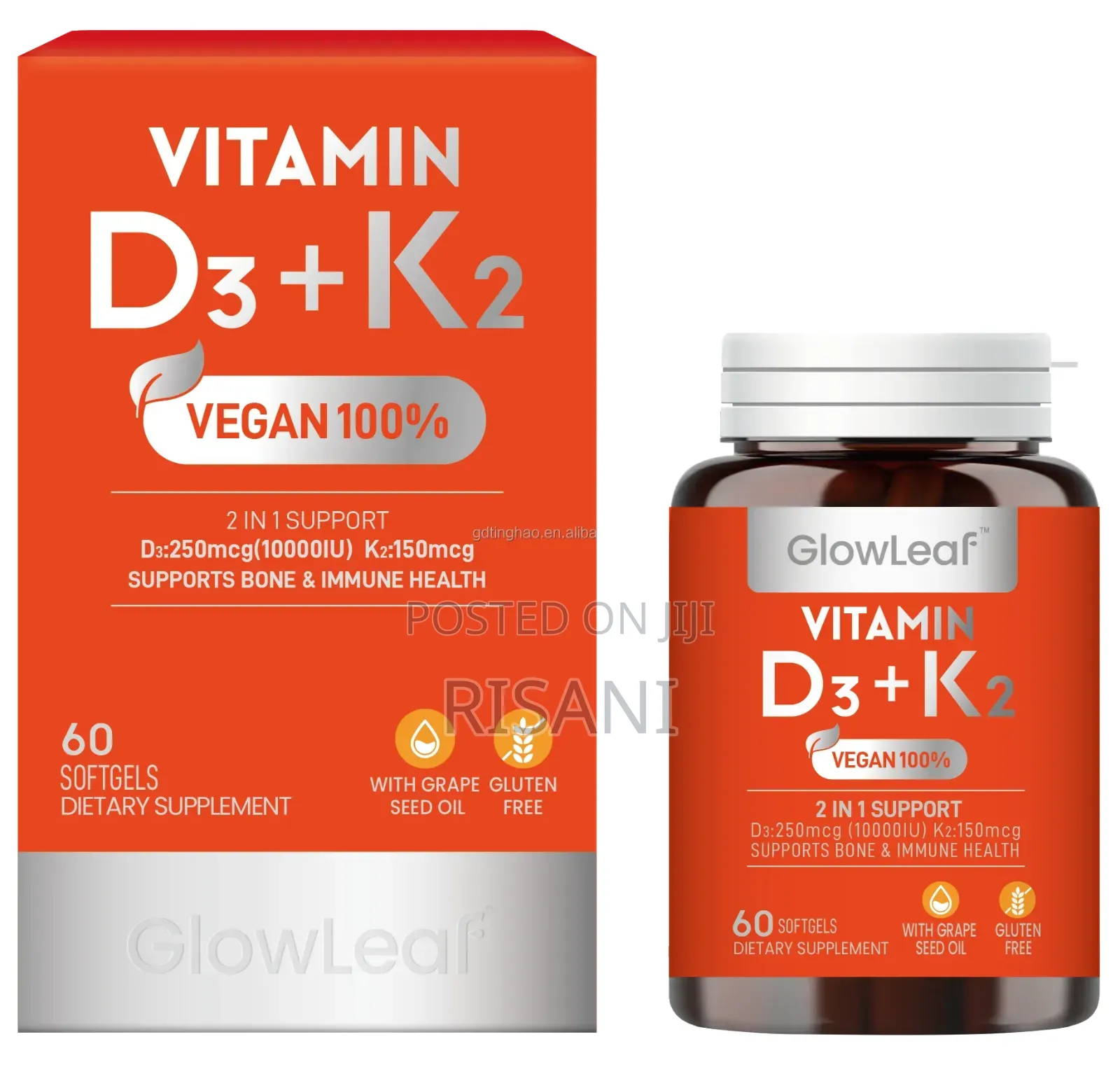 D3+ Bone Supplement by 60 Soft Gels