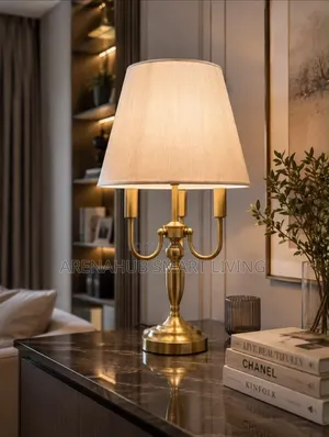 Three Lamp Stand Copper Table,