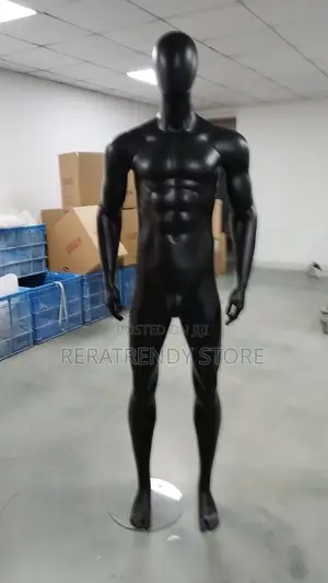 Matt Black Male Mannequin