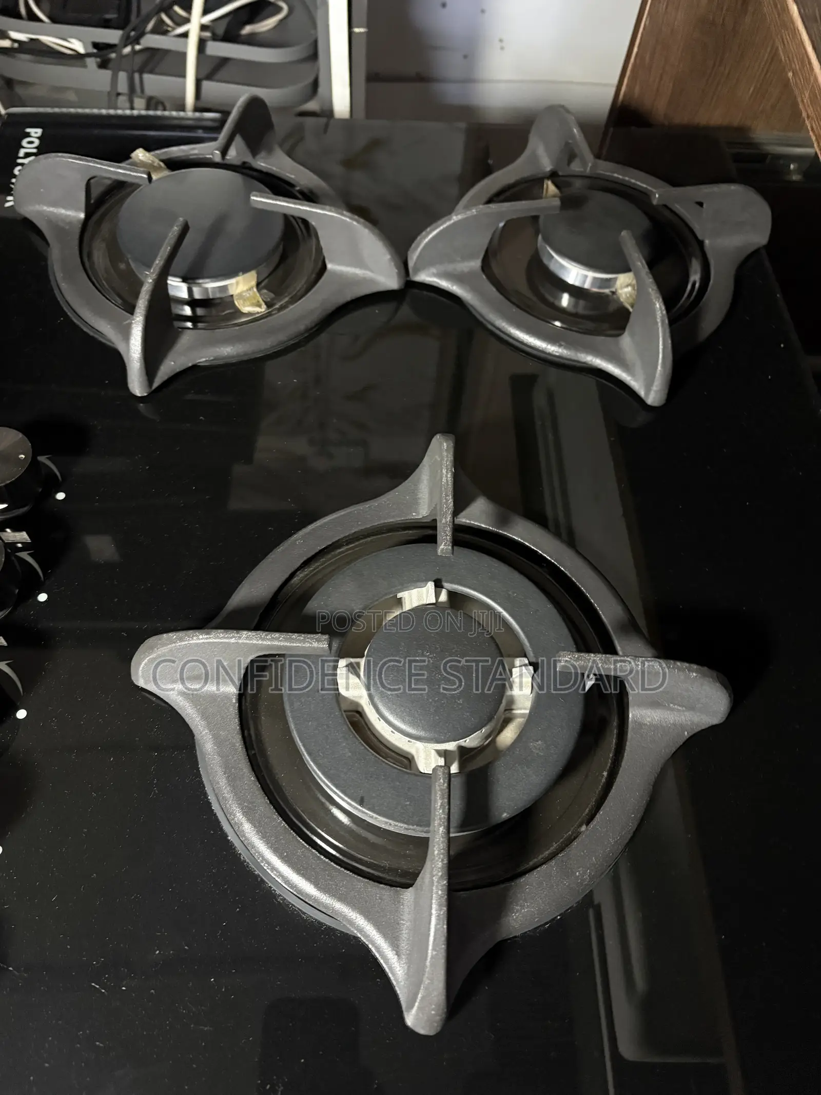 Polystar 5 Burner Tempered Glass 90cm Built in Gashub