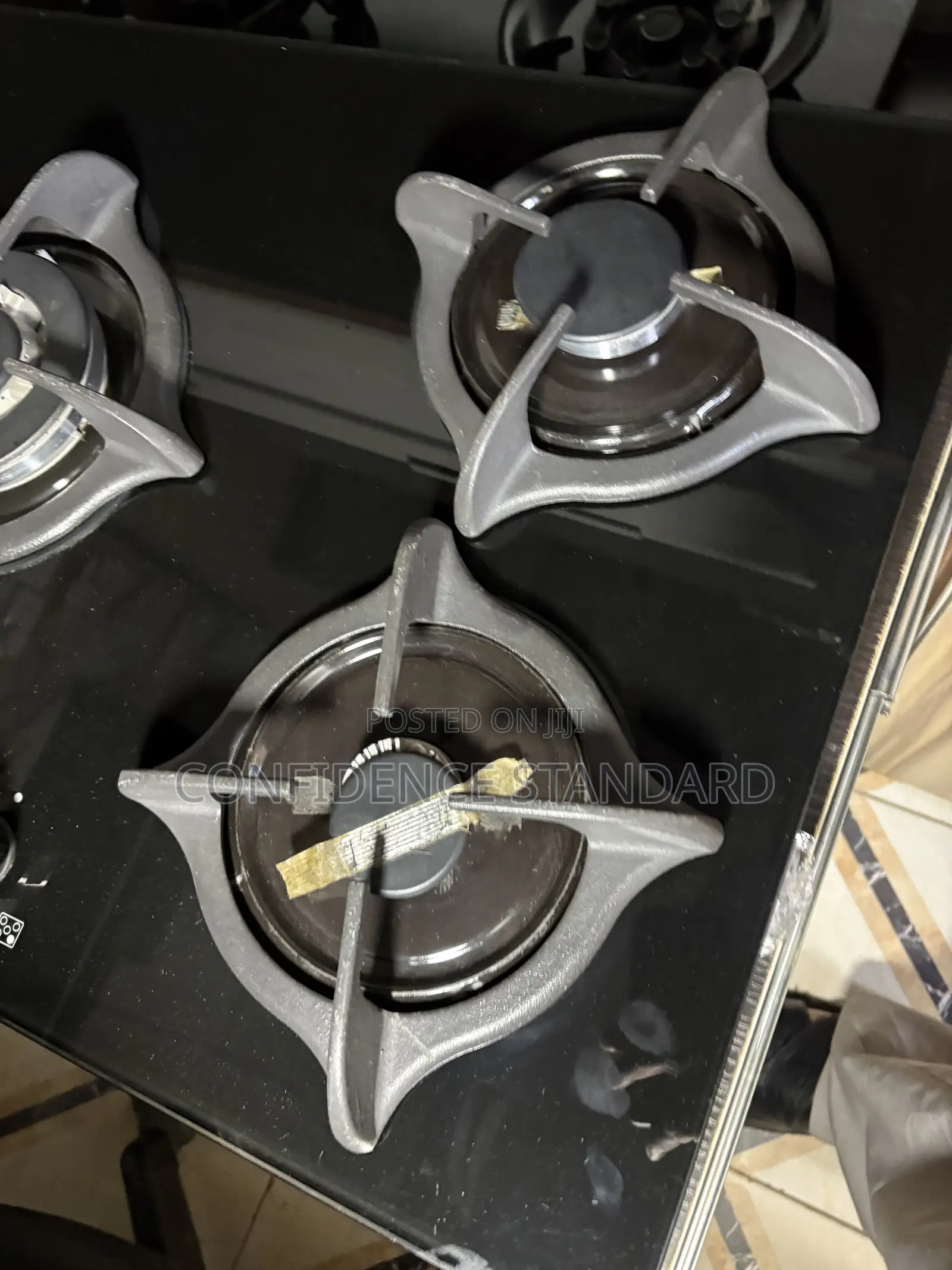 Polystar 5 Burner Tempered Glass 90cm Built in Gashub