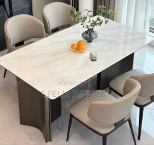 Six Seater Marble Dinning Set