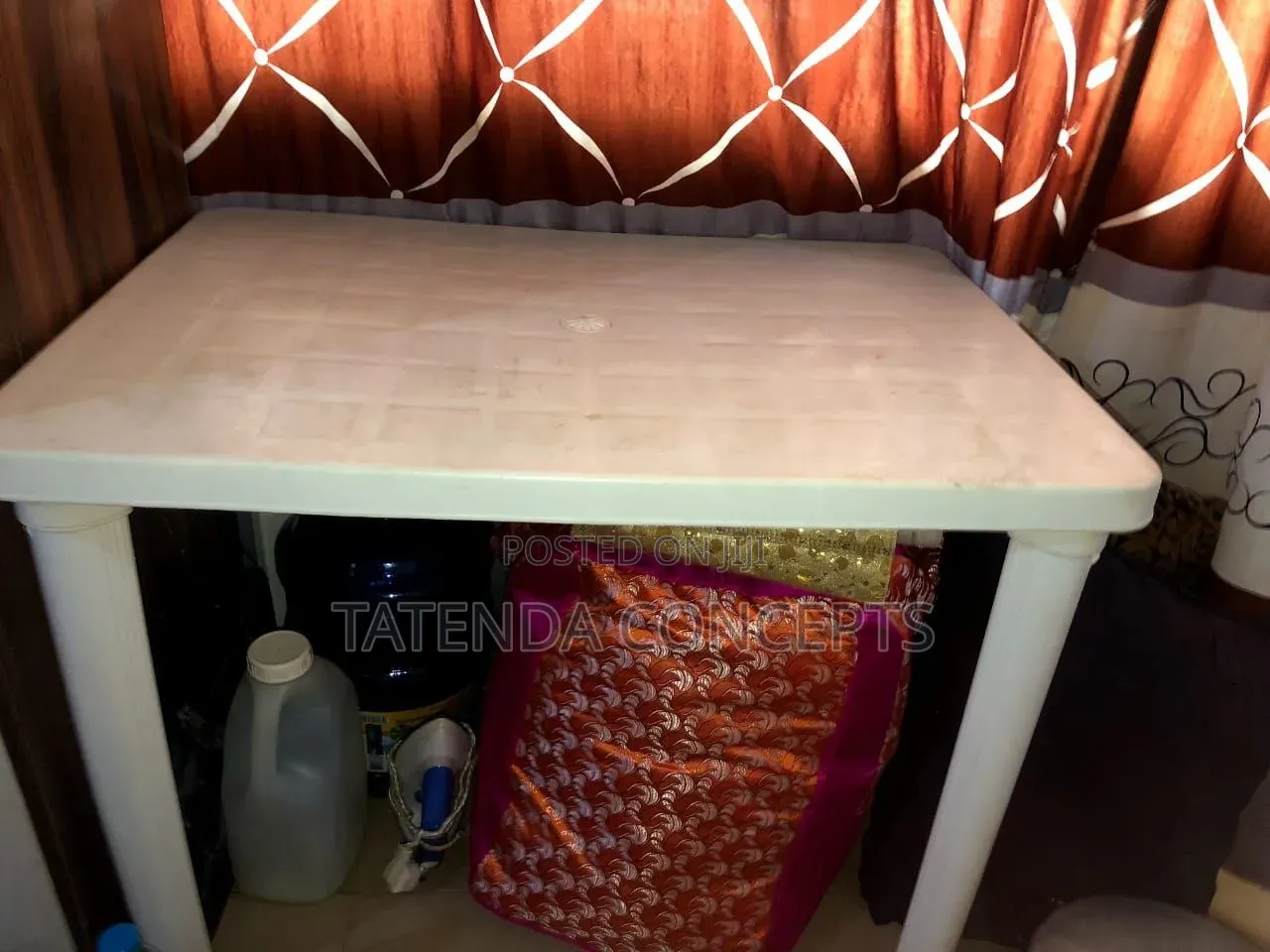 Orange & White Plastic Tables