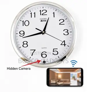 Wall Clock With Hidden Camera – Discreet Surveillance Mobile Viewing