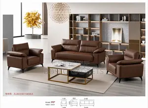 Luxury Turkish-Style Leather Sofa Set With Armchairs – Turkish by 7