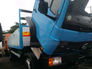 Mercedes-Benz Flatbed Truck Sky Blue Long Drop-Side Body