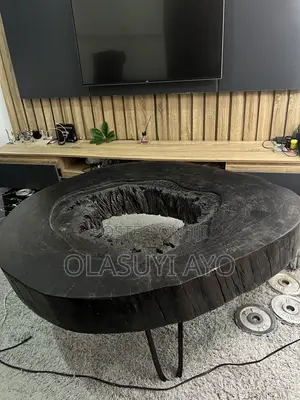 Natural Wood Slab Center Table