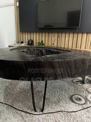 Natural Wood Slab Center Table