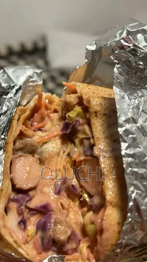 Chicken Shawarma With 2 Sausages