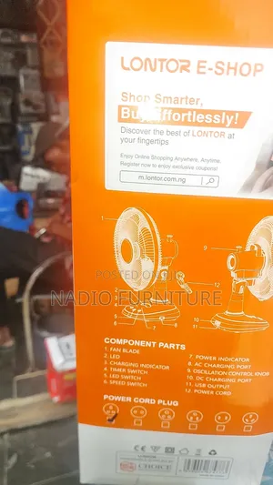 Lontor Table Fan