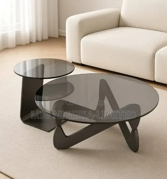 Imported Black Centre Table 2in1 Compartment