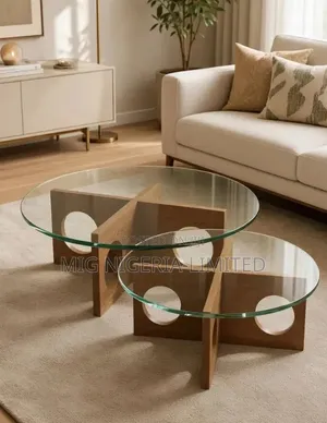 Imported Black Centre Table 2in1 Compartment