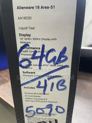 New Laptop Dell 64GB Intel Core Ultra 9 SSD 4T