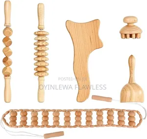 6 in 1 Wooden Cupping Contouring Sculpting Therapy Set
