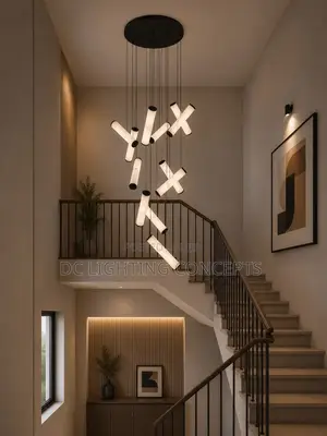 Modern Natural Acrylic Crystal Luxury Pendant Chandelier