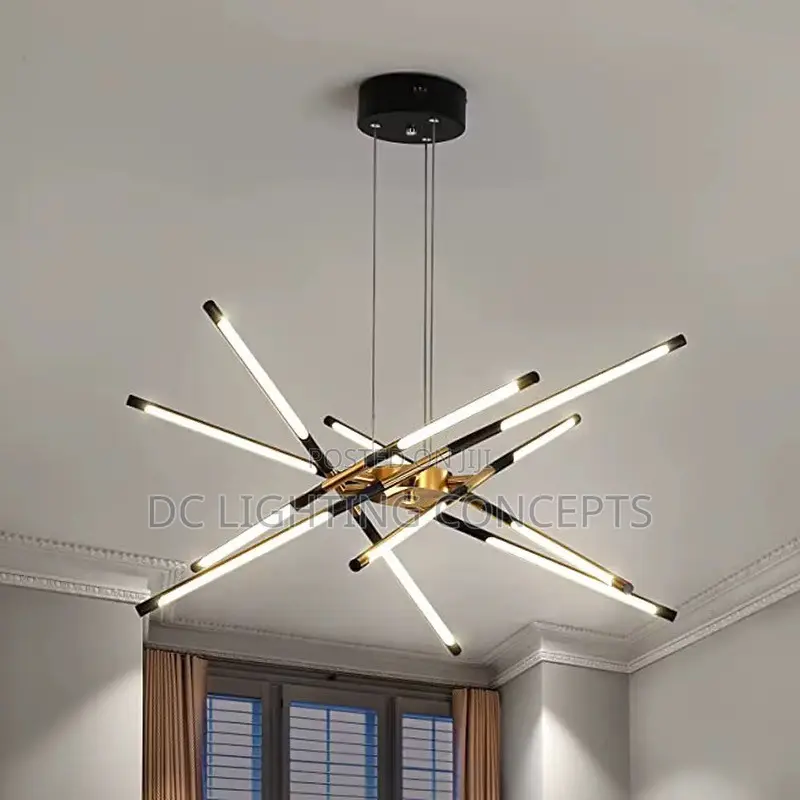 Nordic Irregular-Shaped Iron Personalized Designer LED Chandelier.