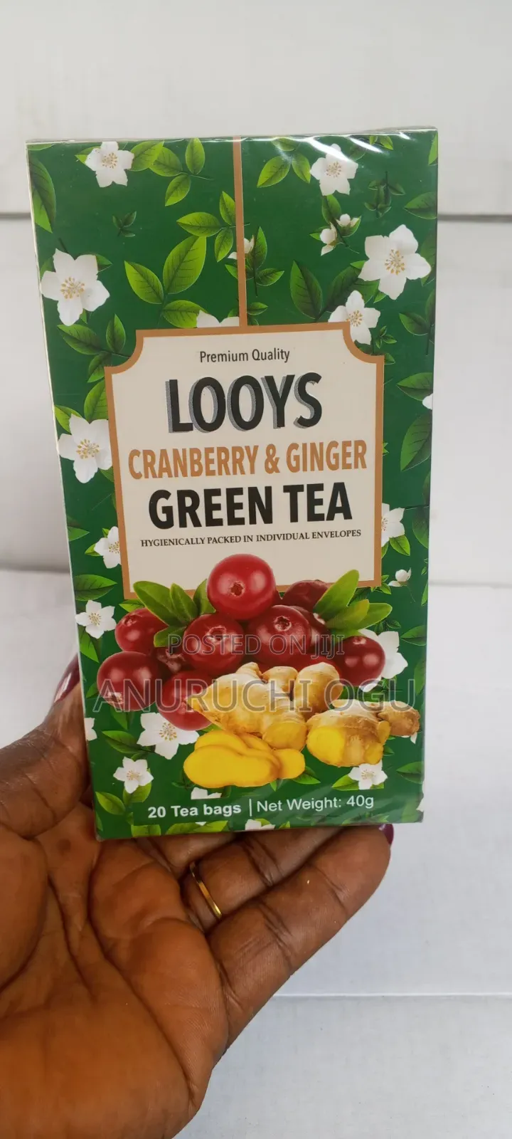 Looys Cranberry and Ginger Green Tea