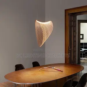 Japanese Wabi-Sabi Style Wooden Creative Pendant Light.