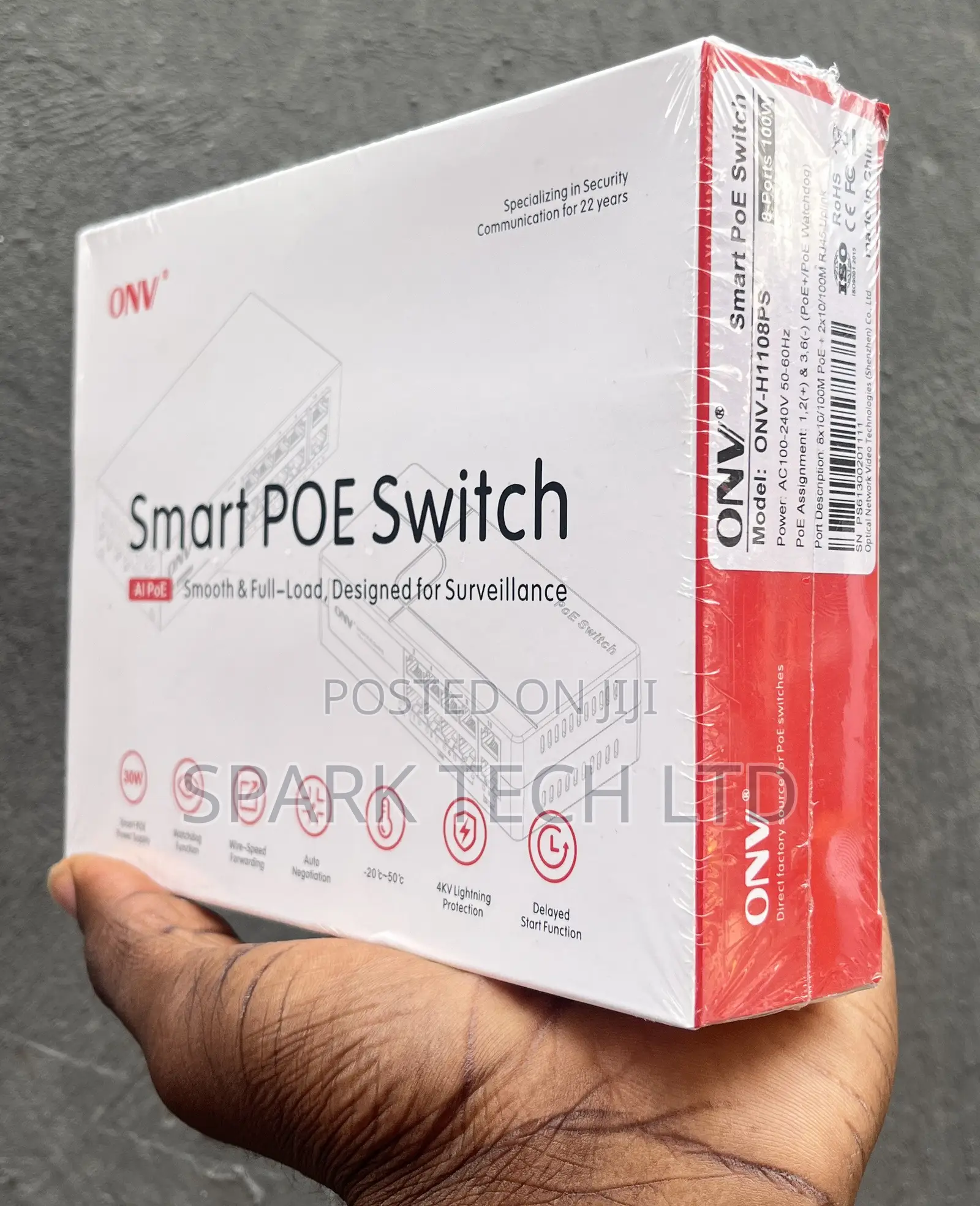 ONV 8 Port Smart Switch