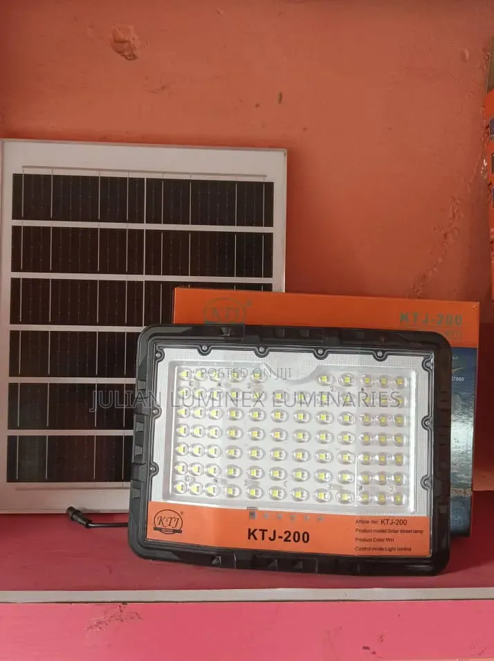 KTJ 200w Solar Floodlight (Separate Panel)