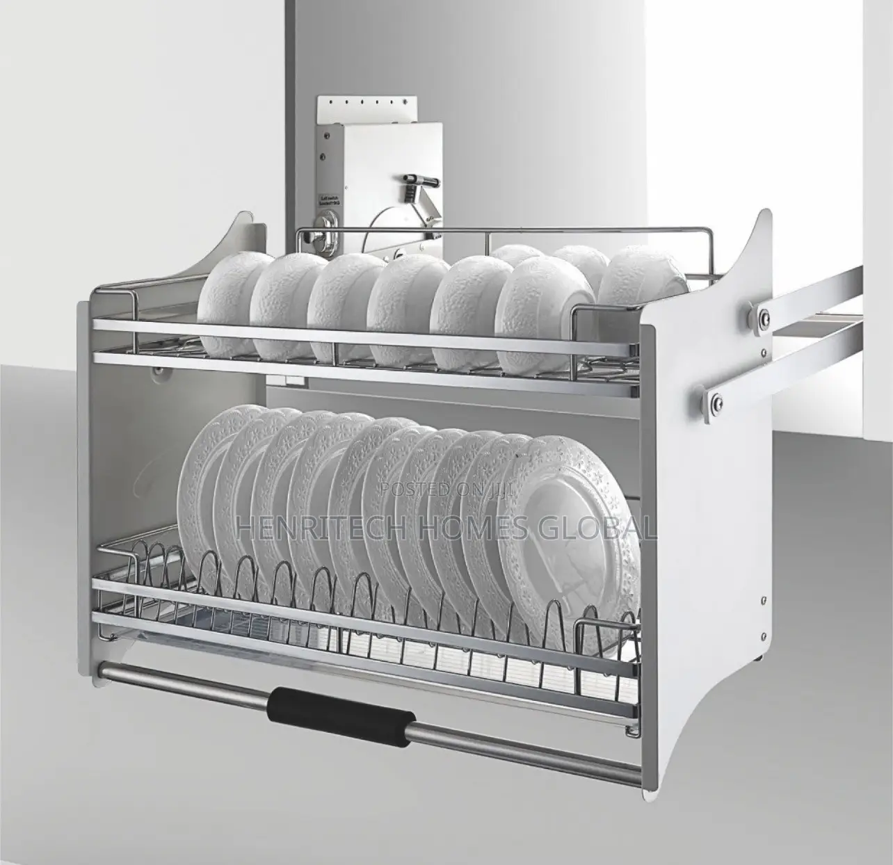 Pull-Down Elevator Plate Rack