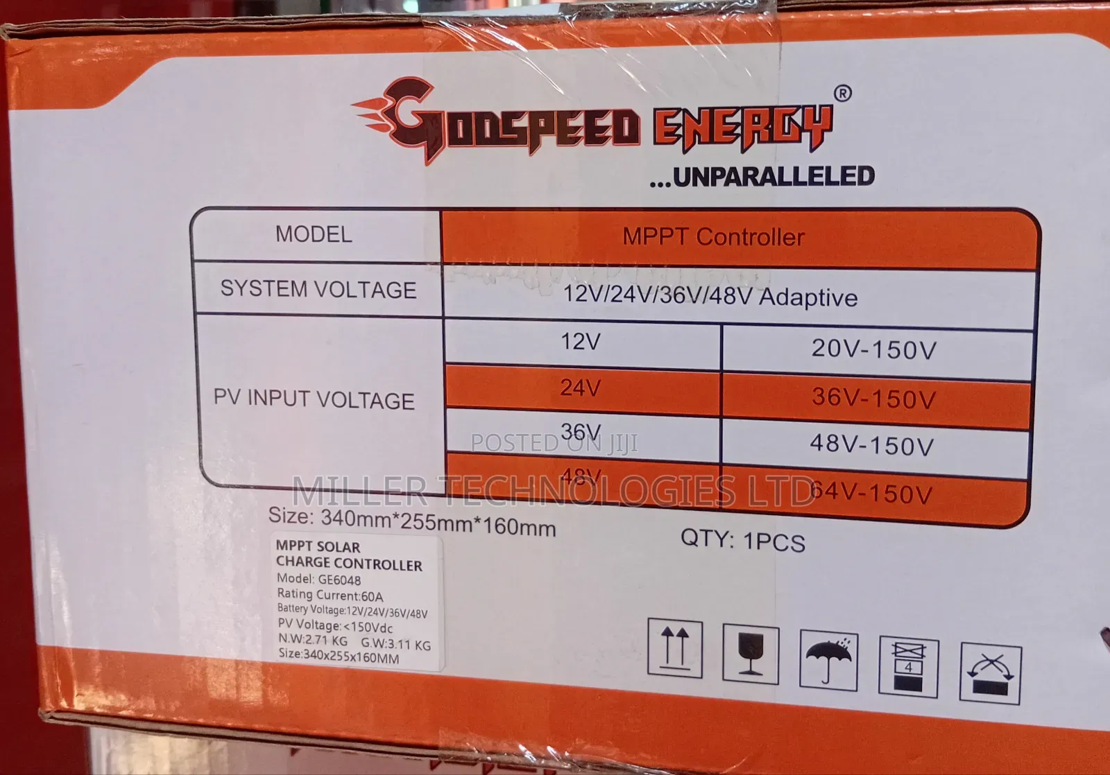 Godspeed Energy Controller 60a MPPT