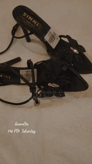 Simmi London Black Strappy Heels
